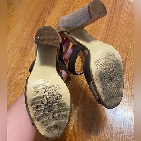 Expression Suede Brown Heels - Picture 3 of 6